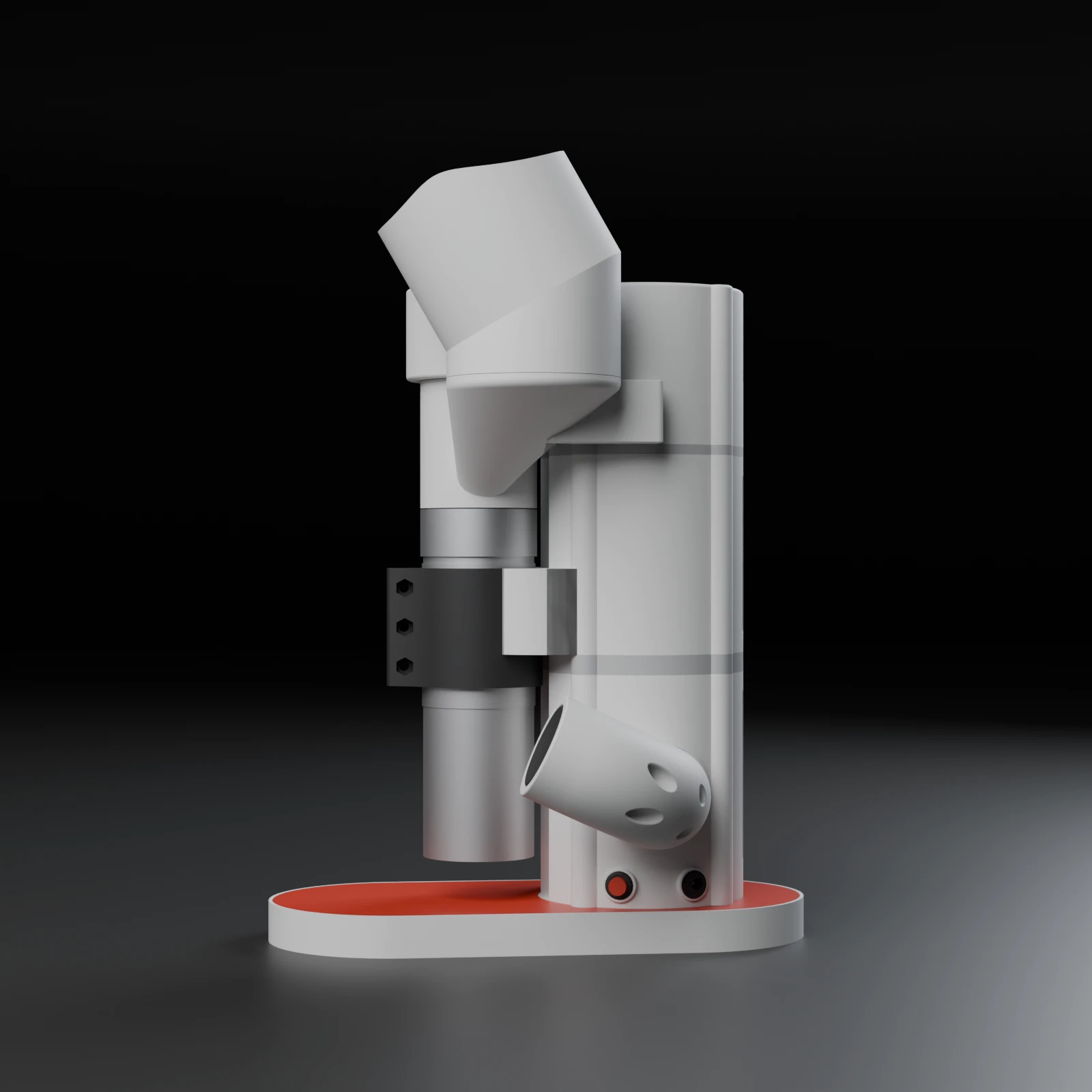 Coffee grinder, front angle