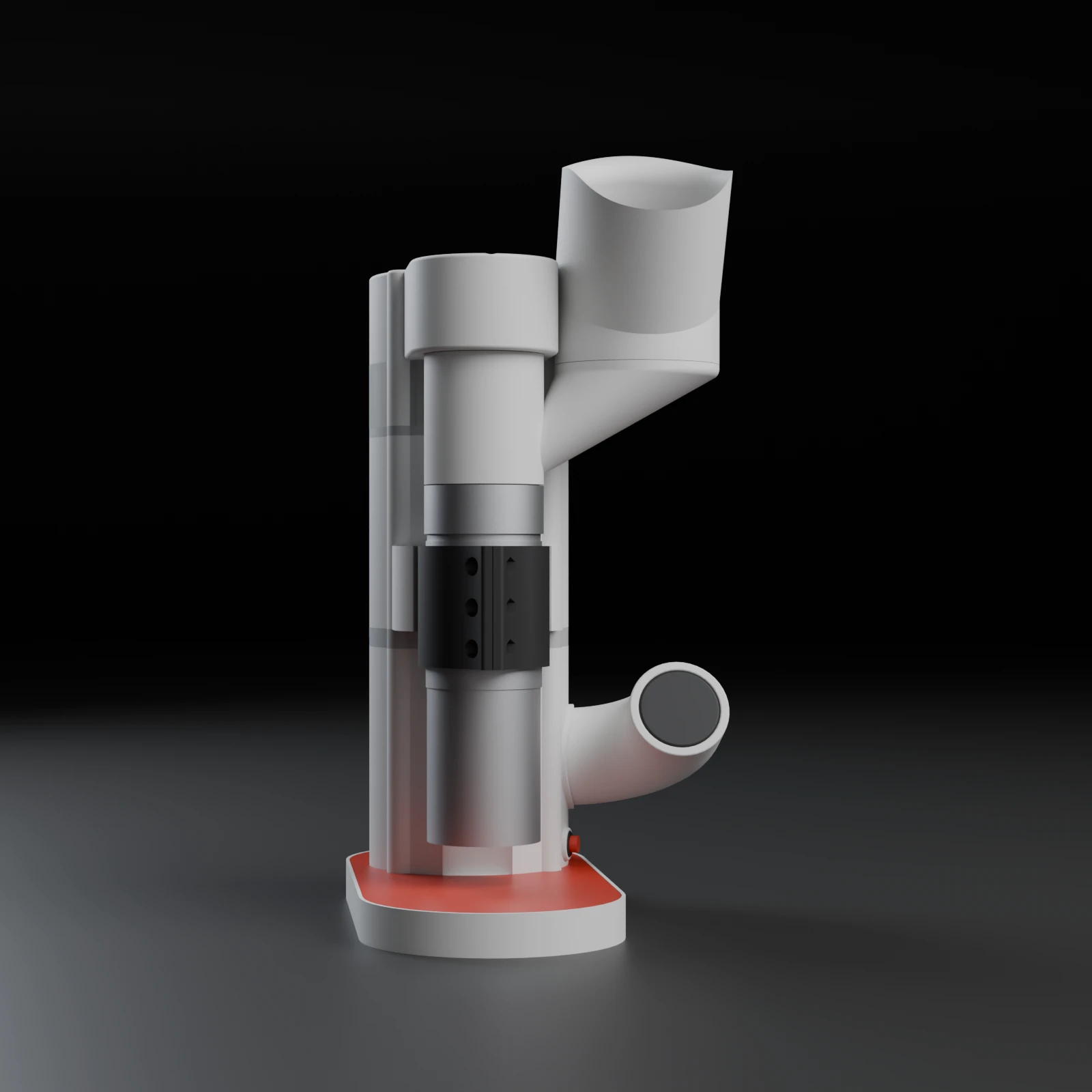 Coffee grinder, side angle